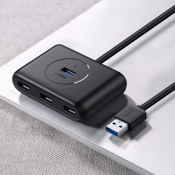 UGREEN 6957303822904 Rozdzielacz HUB portu USB do 4x USB 3.2 kabel 0,5 m czarny