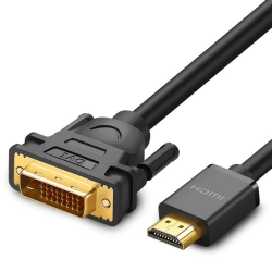 UGREEN 6957303891504 Kabel przewód przejściówka adapter DVI - HDMI FHD 60Hz 1,5m czarny