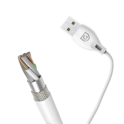 DUDAO 6970379611692 Przewód kabel USB - micro USB 2.4A 2m biały