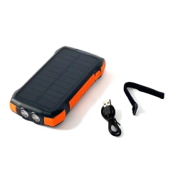 CHOETECH 6932112103826 Powerbank solarny słoneczny indukcyjny 20000mAh PD QC Qi pomarańczowy