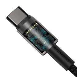BASEUS 6953156232051 Kabel przewód USB-C szybkie ładowanie Power Delivery PD QC 100W 5A 1m czarny