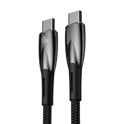BASEUS 6932172618025 Wytrzymały elastyczny kabel do szybkiego ładowania USB-C 100W 1m czarny