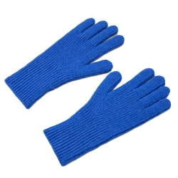 HURTEL 5907769307959 Rękawiczki z dzianiny do telefonu z wycięciem na palce unisex niebieskie