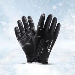HURTEL 5907769307690 Sportowe rękawiczki dotykowe do telefonu zimowe Outdoor roz. S czarne