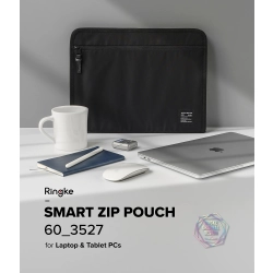 Ringke 8809818842138 Etui saszetka torba organizer na laptopa tablet do 13'' Smart Zip Pouch granatowy