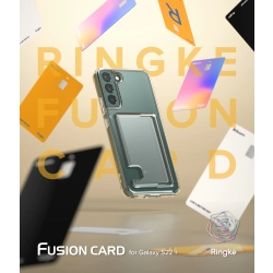 Ringke 8809848204449 Etui z kieszonką na kartę dokumenty do Galaxy S22+ Fusion Card przezroczysty