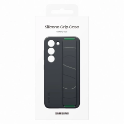 SAMSUNG 8806094768893 Etui silikonowy pokrowiec z paskiem na rękę Samsung Galaxy S23 Silicone Grip Cover czarne