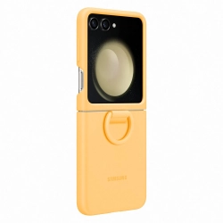 SAMSUNG 8806095064956 Etui silikonowe z uchwytem do Smsung Galaxy Z Flip 5 żółte