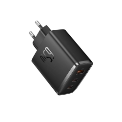 BASEUS 6932172641474 Ładowarka sieciowa GaN Cube Pro 65W 2x USB-C USB-A czarna