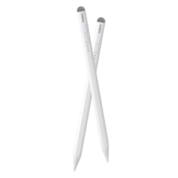 BASEUS 6932172636760 Rysik stylus do iPad z aktywną wymienną końcówką Smooth Writing 2 z kablem USB-C biały