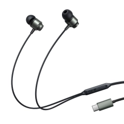 JOYROOM 6956116770150 Zestaw słuchawkowy słuchawki douszne USB-C JR-EC06 szare