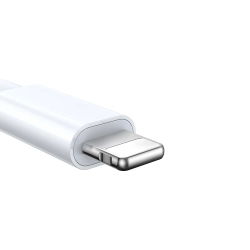 JOYROOM 6956116771294 3w1 Kabel przewód USB-A z ładowarka indukcyjną + 2x iPhone Lightning 1.2m biały