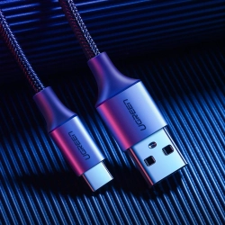 UGREEN 6957303861262 Kabel przewód USB - USB-C QC 3.0 3A 1m szary