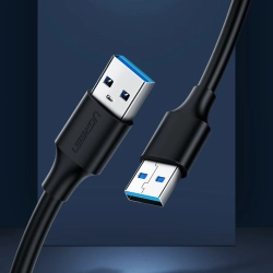 UGREEN 6957303813094 Kabel przewód USB - USB 2.0 1m czarny
