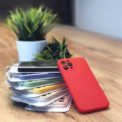 WOZINSKY 9145576233139 Silikonowe elastyczne wytrzymałe etui iPhone 13 mini Color Case czerwony