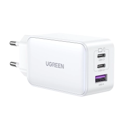 UGREEN 6941876213344 Szybka ładowarka sieciowa GaN 65W USB-A / 2x USB-C biała