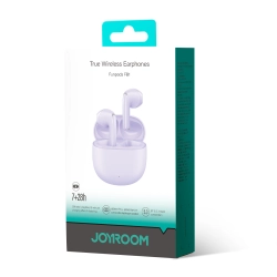 JOYROOM 6956116764074 Słuchawki bezprzewodowe TWS Funpods Series JR-FB1 Bluetooth 5.3 fioletowe