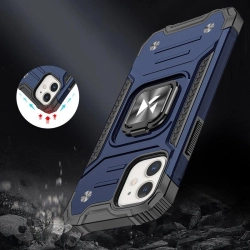 WOZINSKY 9145576265512 Etui pancerny pokrowiec do iPhone 14 Plus uchwyt magnetyczny Ring Armor niebieski