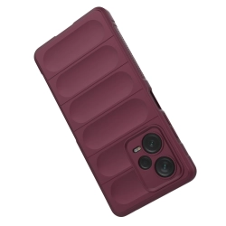 HURTEL 9145576277553 Etui elastyczny pokrowiec do Xiaomi Redmi Note 12 Pro+ Magic Shield Case burgund