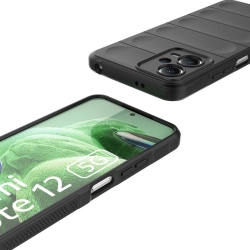 HURTEL 9145576277430 Etui elastyczny pokrowiec do Xiaomi Redmi Note 12 5G / Poco X5 5G Magic Shield Case czarny