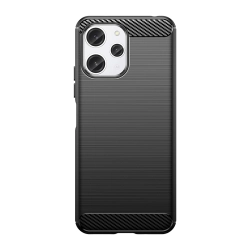 HURTEL 9145576281543 Elastyczne etui pokrowiec wzór karbon do Xiaomi Redmi 12 Carbon Case czarne