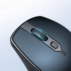 UGREEN 6941876218073 Ergonomiczna bezprzewodowa mysz myszka do komputera MU101 Bluetooth 2.4 GHz niebieska