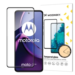 WOZINSKY 9145576283561 Szkło hartowane 9H na cały ekran Motorola Moto G84 z czarną ramką Full Glue