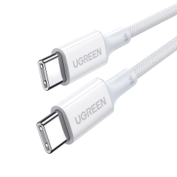UGREEN 6941876212675 Kabel przewód USB-C w oplocie PD 100W 5A 480Mb/s 1m biały