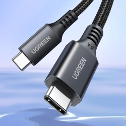 UGREEN 6941876219612 Kabel przewód USB-C 100W 5A PD 480Mbps 3m szary