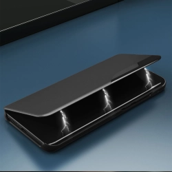 HURTEL 9145576284223 Etui pokrowiec do Samsung S24 z klapką i podstawką Eco Leather View Case czarne