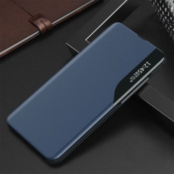 HURTEL 9145576284278 Etui pokrowiec do Samsung S24 Ultra z klapką i podstawką Eco Leather View Case niebieskie