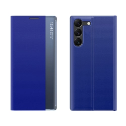 HURTEL 9145576284353 Etui pokrowiec do Samsung S24+ z magnetyczą klapką New Sleep View Case niebieskie