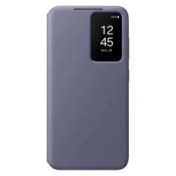 SAMSUNG 8806095354668 Oryginalne etui pokrowiec do Samsung Galaxy S24 kieszeń na kartę Smart View Wallet fioletowe
