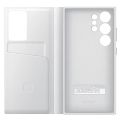 SAMSUNG 8806095354583 Oryginalne etui pokrowiec do Samsung Galaxy S24 Ultra kieszeń na kartę Smart View Wallet białe