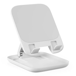 BASEUS 6932172634629 Składany stojak podstawka na tablet telefon Seashell Series biały