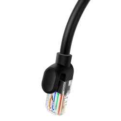 BASEUS 6932172637064 Kabel przewód sieciowy Ethernet Cat 5 RJ-45 1000Mb/s skrętka 1.5m czarny