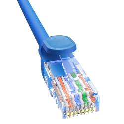 BASEUS 6932172637156 Kabel przewód sieciowy Ethernet Cat 6 RJ-45 1000Mb/s skrętka 0.5m niebieski