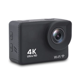 HURTEL 5907769308574 Kamera sportowa 4K Full HD Wi-Fi 16Mpx wodoodporna szerokokątna + akcesoria czarna