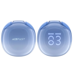 ACEFAST 6974316282525 Słuchawki bezprzewodowe T9 Bluetooth 5.3 douszne USB-C niebieskie