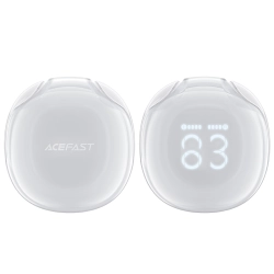 ACEFAST 6974316282549 Słuchawki bezprzewodowe T9 Bluetooth 5.3 douszne USB-C białe
