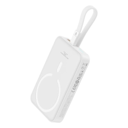 BASEUS 6932172642693 Mini Powerbank MagSafe 10000mAh 20W z kablem Lightning do iPhone 0.3m biały
