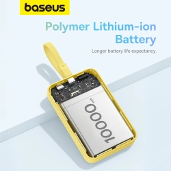 BASEUS 6932172642723 Mini Powerbank MagSafe 10000mAh 20W z kablem Lightning do iPhone 0.3m żółty