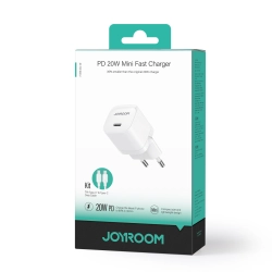 JOYROOM 6941237126405 Ładowarka sieciowa USB-C PD 20W + kabel USB-C JR-TCF02 biała