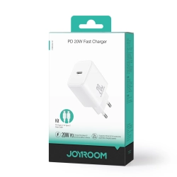 JOYROOM 6941237128461 Ładowarka sieciowa USB-C PD 20W + kabel USB-C JR-TCF06 biała