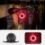 Lampka rowerowa tylna LED z micro USB czerwone światło 5 trybów czarna  WOZINSKY 5907769306655