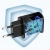 Szybka ładowarka sieciowa QuickCharge 3.0 18W 3A + kabel USB 1m czarny  CHOETECH 6971824975031