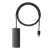 HUB adapter USB-A do 4xUSB-A 3.0 5Gb/s Lite Series czarny  BASEUS 6932172606206