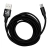 Mocny kabel przewód w oplocie USB USB-C 2,4A 2m czarny WOZINSKY 5907769301179