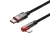 BASEUS 6932172612382 Kabel przewód kątowy MVP 2 z bocznym wtykiem USB-C / iPhone Lightning 2m - czerwony