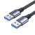 UGREEN 6957303887897 Wytrzymały kabel przewód w oplocie USB 3.0 5Gb/s 0.5m szary